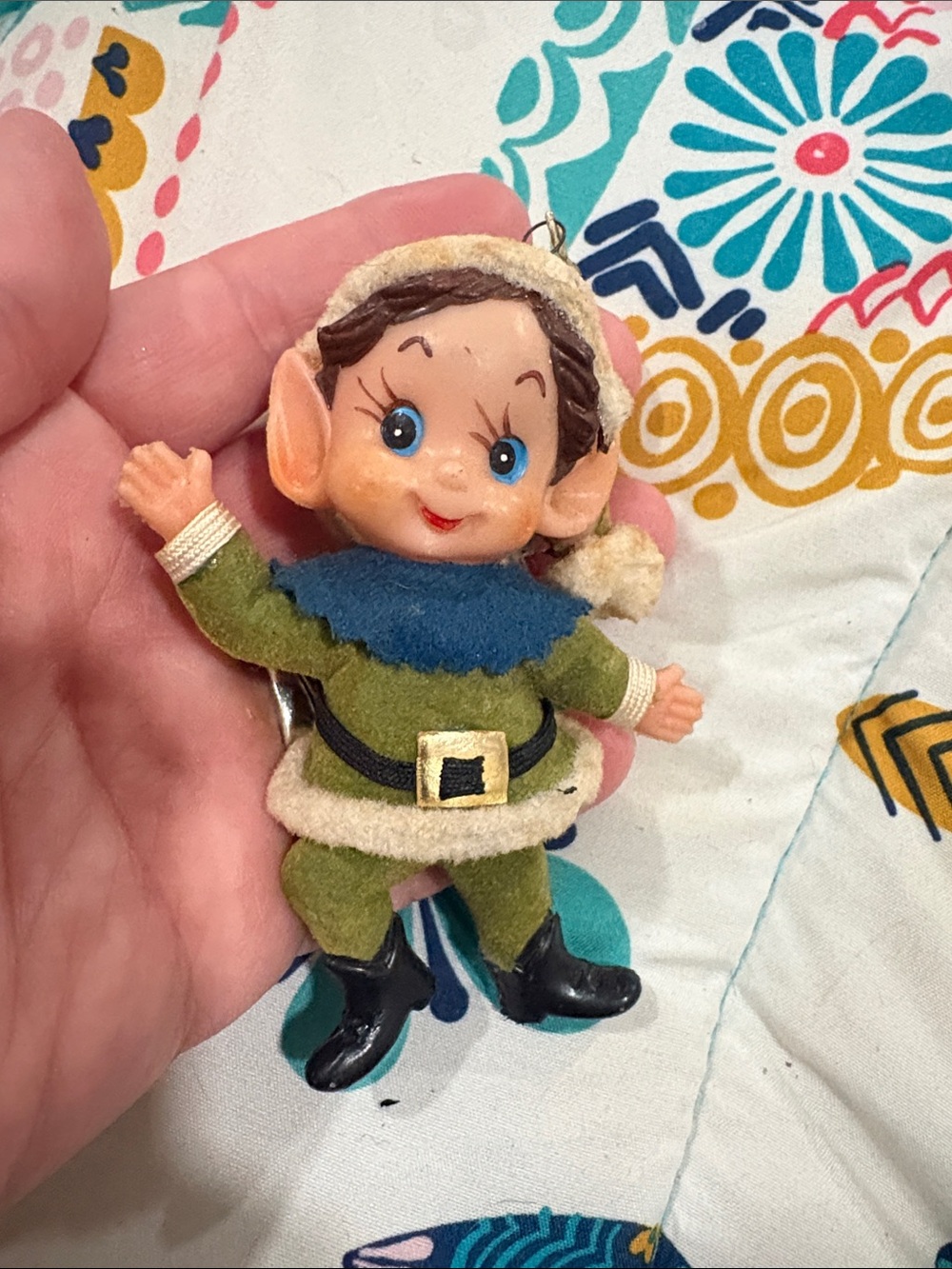 Vintage 60s Christmas Knee Hugger Elf